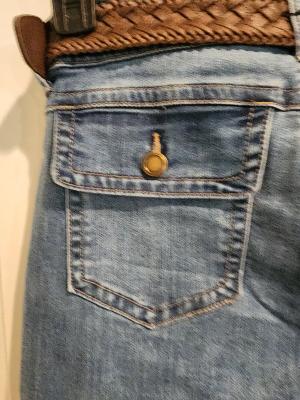 One5One Denim Crop Jeans with Braided Belt – Size 6 – NWT - Picture 8 of 14